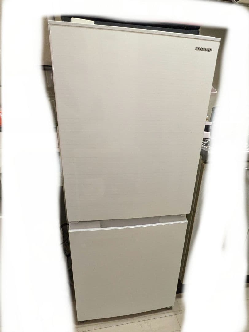 冷蔵庫 152L SHARP SJ-D15G-W