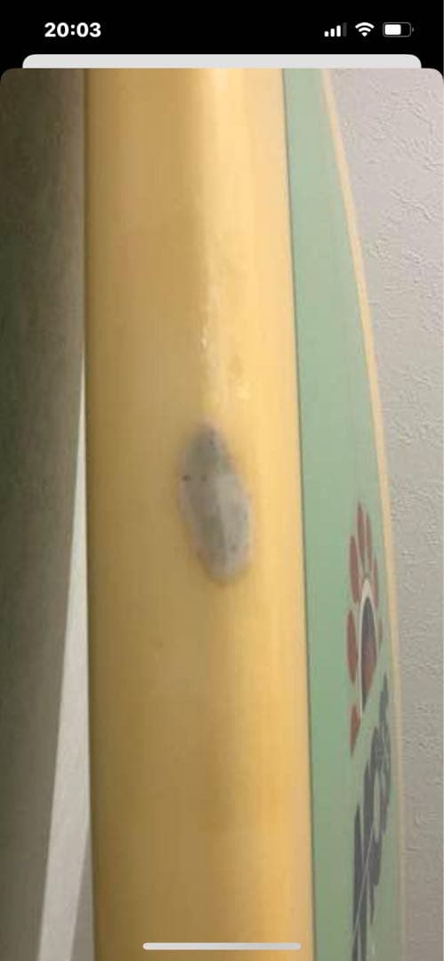 MOSS サーフボード 薄緑/クリア色 ツインフィンとても可愛い板です