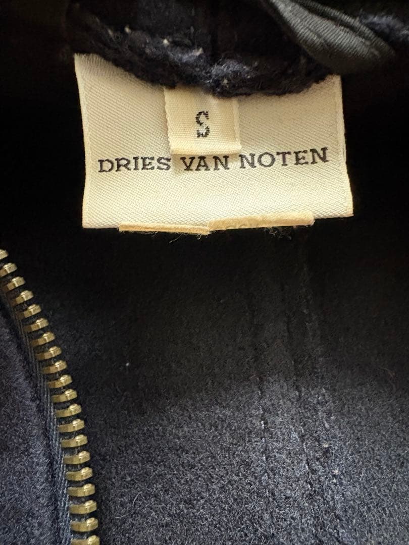 DRIES VAN NOTEN ネイビー　アーカイブ　ウール　コート