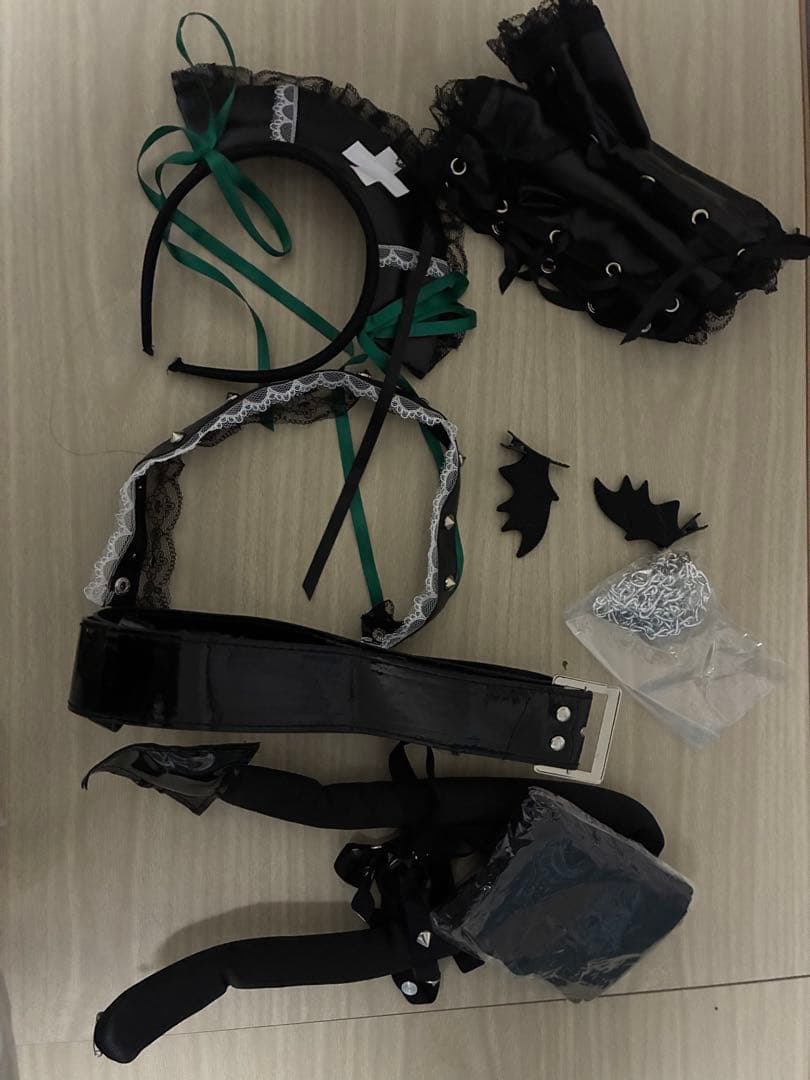 malymoon ホーンテッドブラックレザーナース