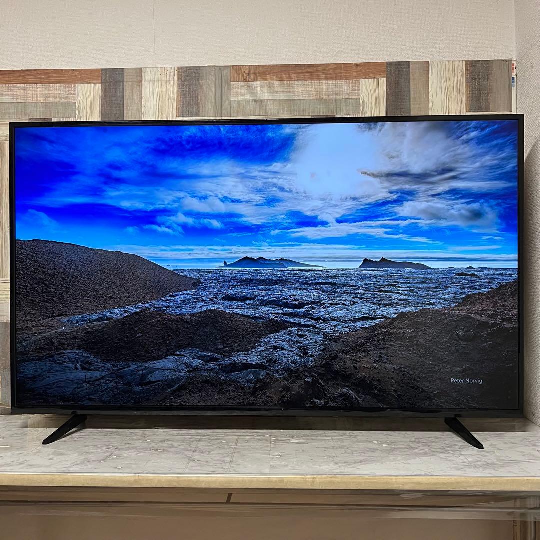 年内受渡❣️全国送料込3年前購入ティーズネット65型4K液晶テレビ東芝製LSI搭載
