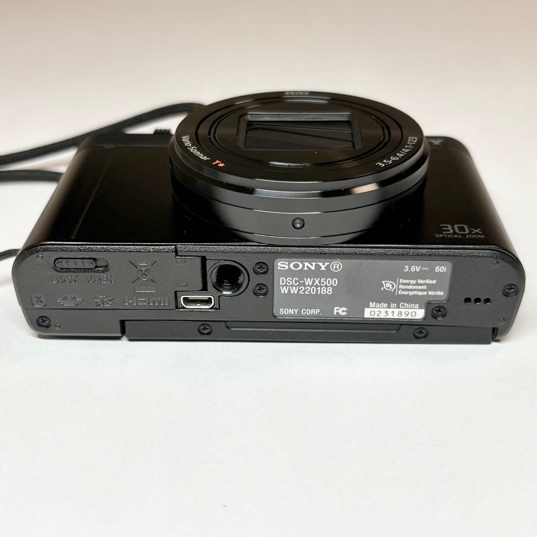 SONY ソニー Cyber-shot DSC-WX500 ブラック デジカメ