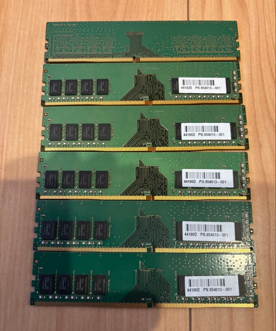SKhynix 48G （8GB×6枚) PC4-2400T - UA2 メモリ