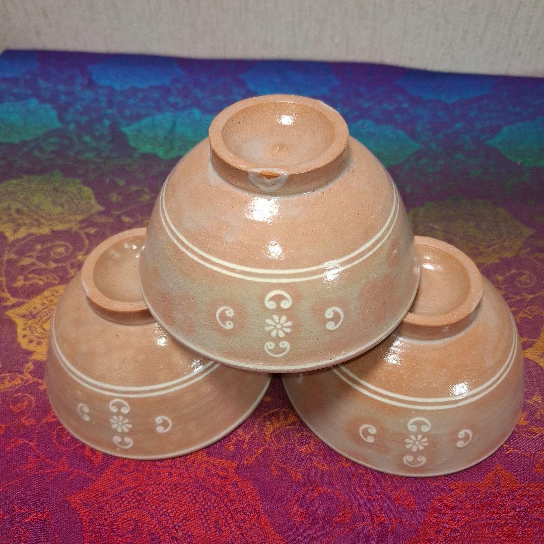 八幡窯 堀野証嗣 御本狂言袴 汲出碗 共箱 萩焼 茶道具 数茶碗　9客　お茶会