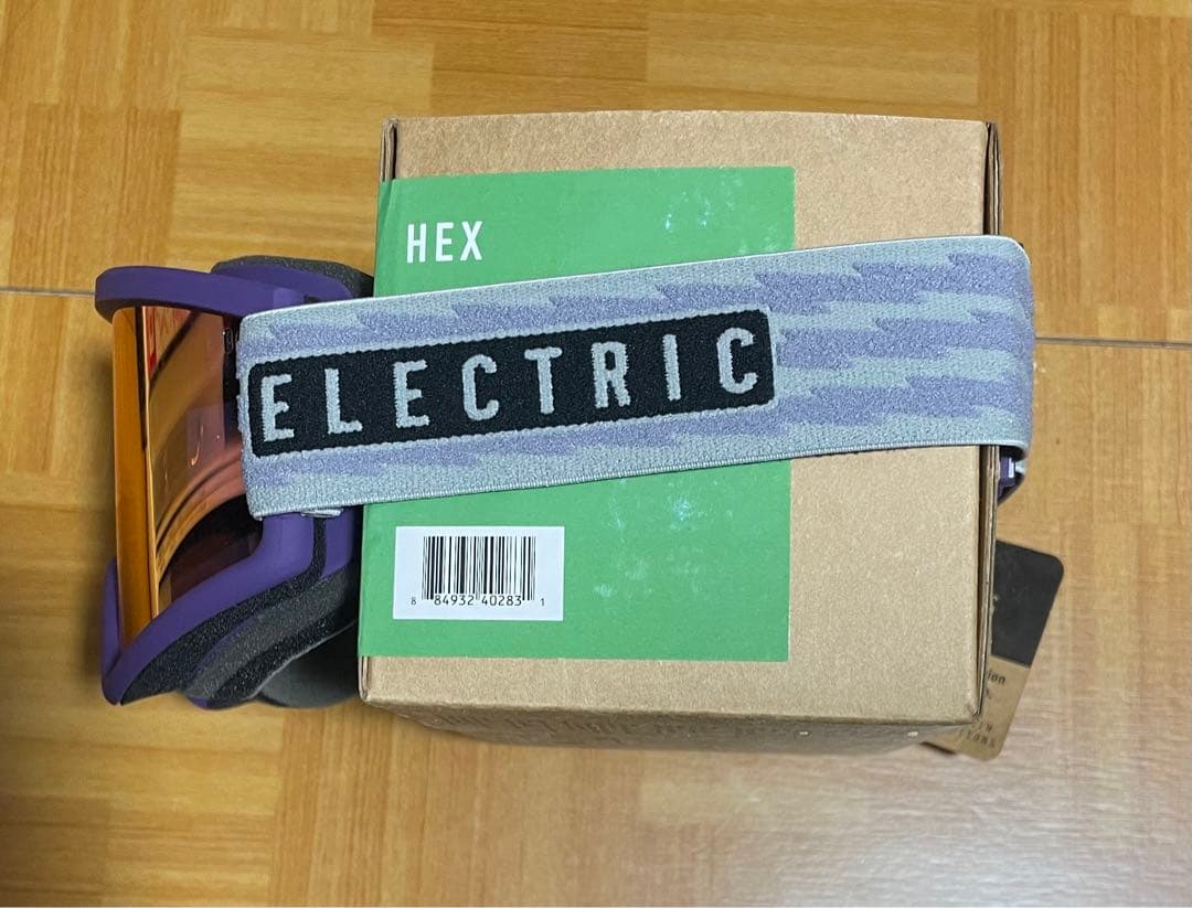 新品未使用ELECTRIC HEX VOLT ストライプパープルミラー人気カラー