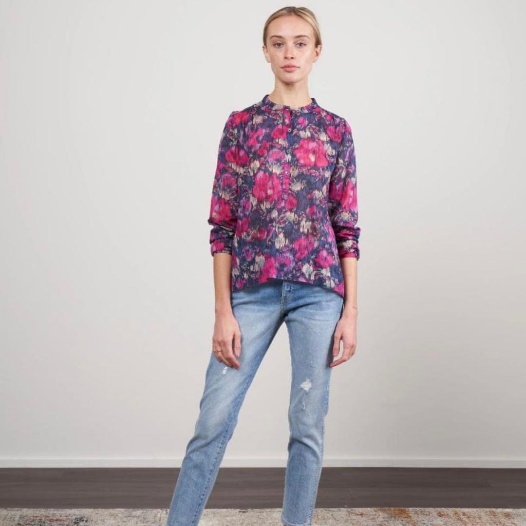 イザベルマランエトワール MARIA フローラルブラウス　シアーブラウス