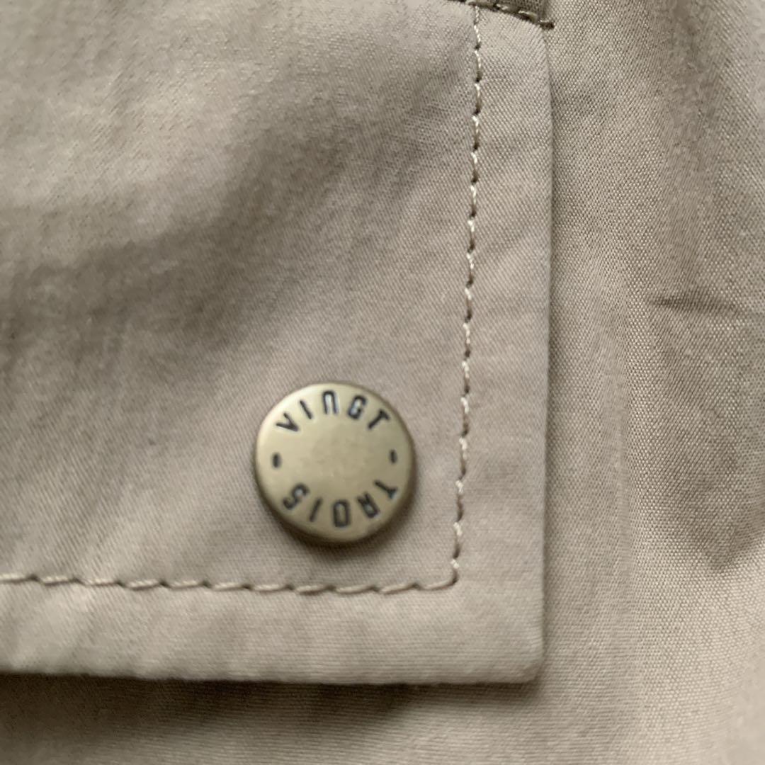 23区 モッズコート ベージュ サイズ44 ラクーンファー　ダブルジップ