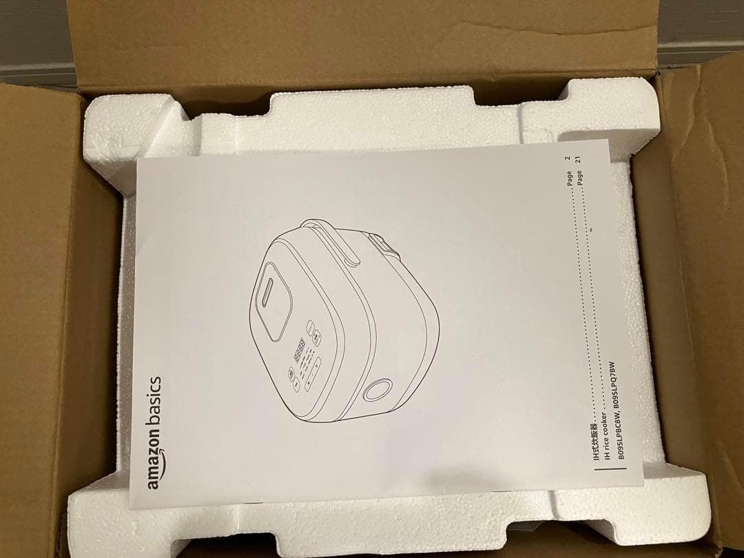 みいこ様【新品】Amazonベーシック 炊飯器 5.5合 IH式 厚釜 ブラック