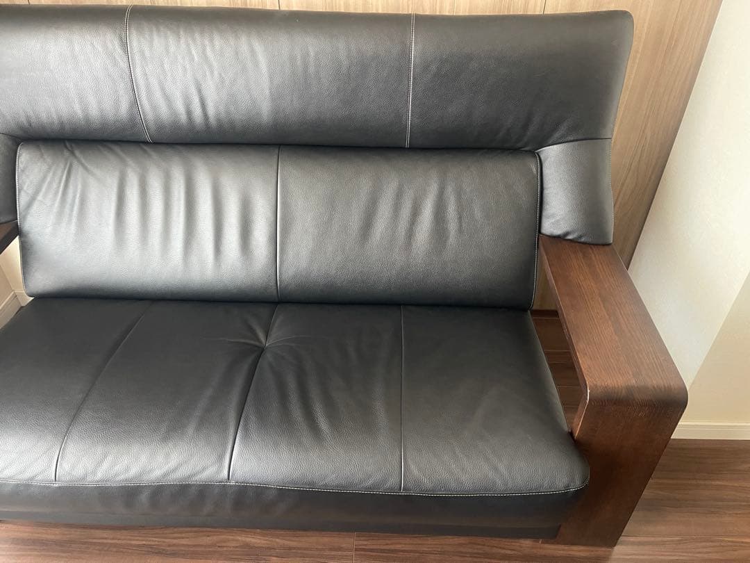 【送料込】受注生産のカリモク 2.5掛けソファ　ダンテブラック