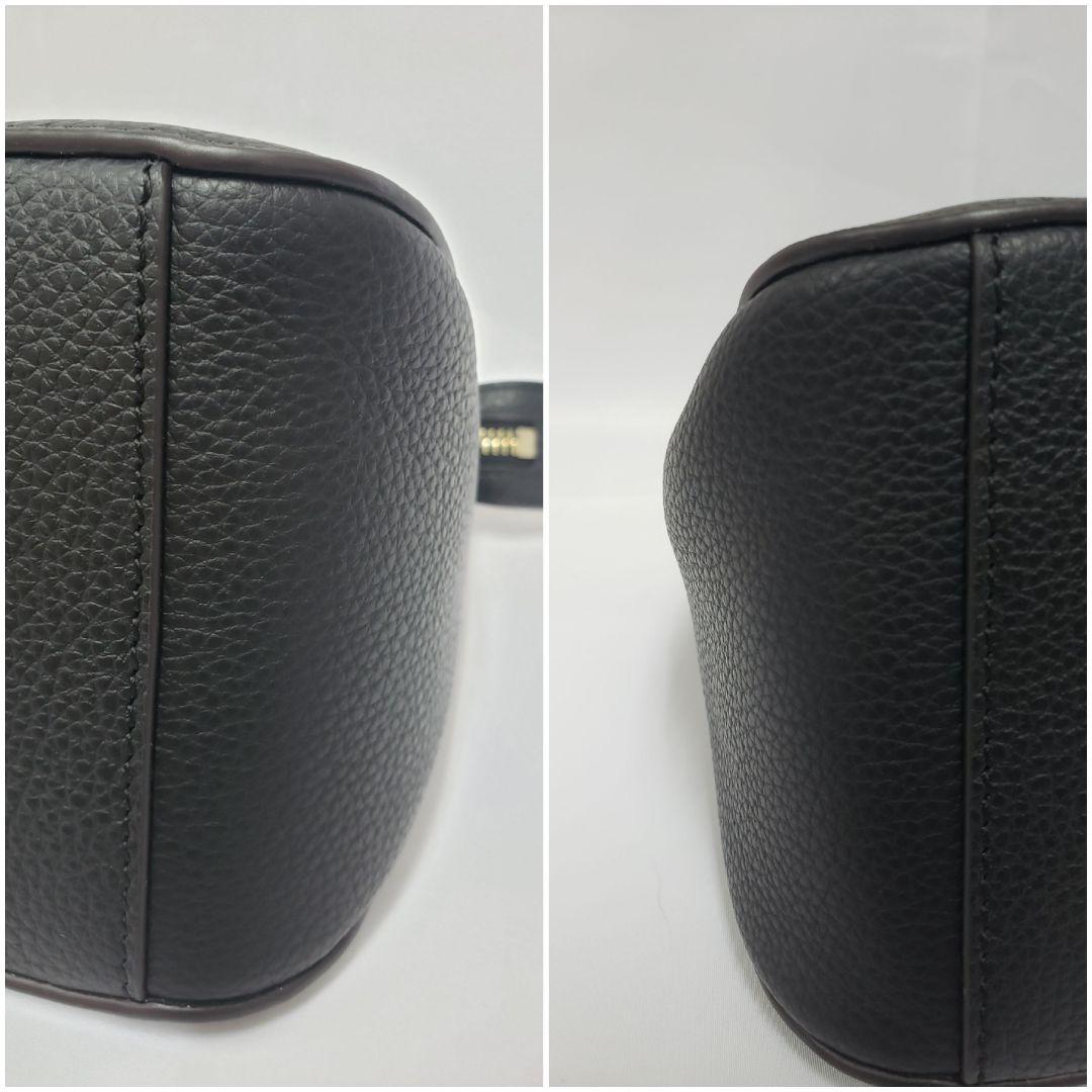 ［フルラ］2way レザーハンドバッグ　未使用品　黒　保存袋付き