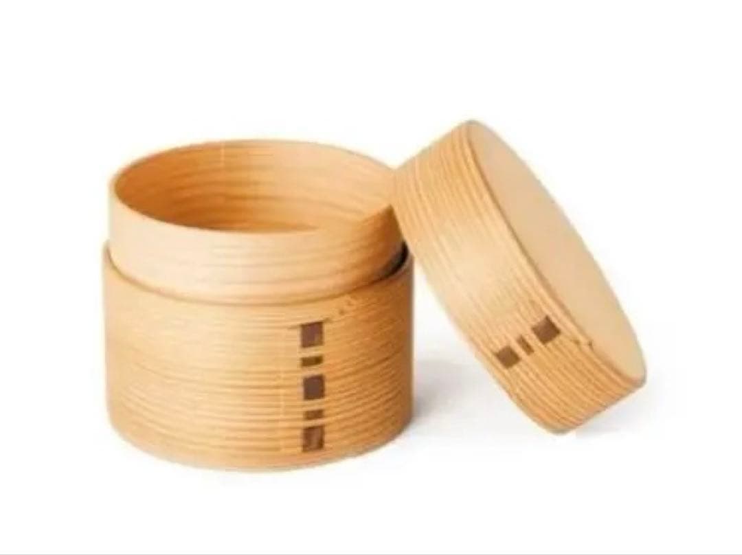 新品 大館曲げわっぱ 秋田杉弁当箱 二ツ重丸弁当