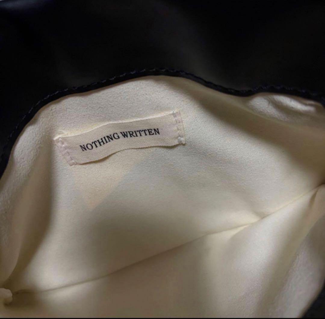 NOTHING WRITTEN MINI ブラック ショルダーバッグ