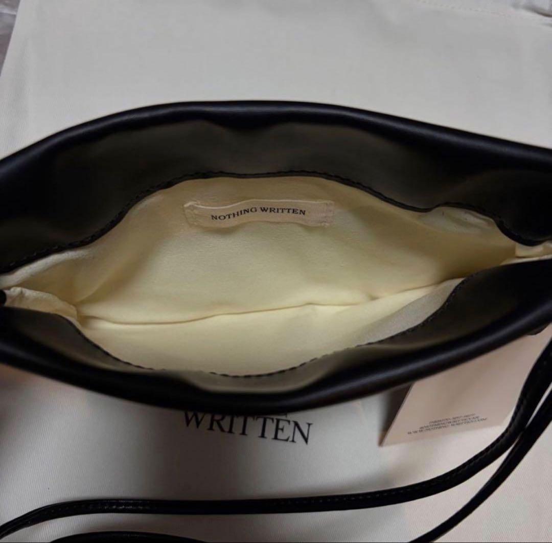 NOTHING WRITTEN MINI ブラック ショルダーバッグ