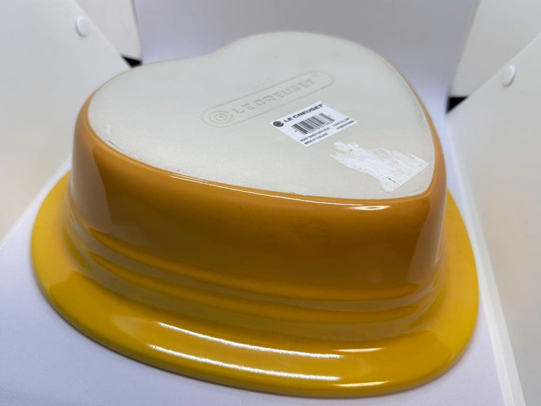 LE CREUSET (ルクルーゼ) ハート型キャセロール30cm イエロー廃盤
