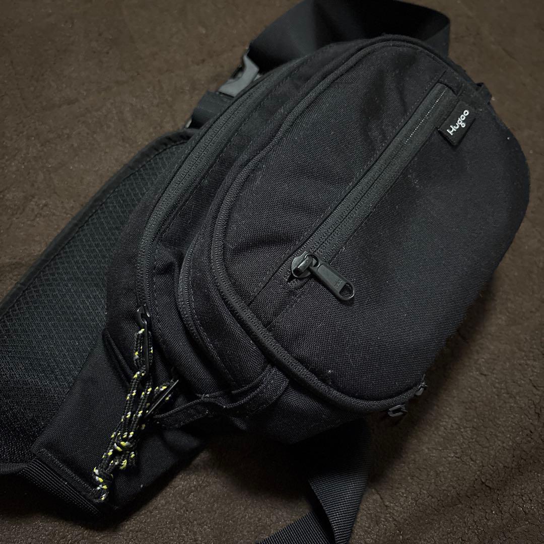 Hugoo（ハグー） ヒップシート ブラック×イエロー