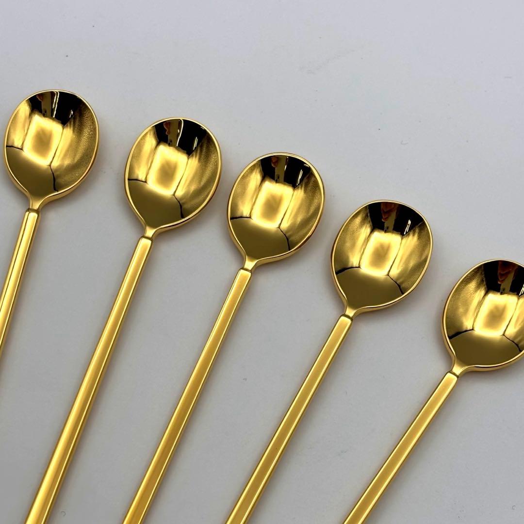 MIKIMOTO ミキモト 半貴石カトラリー スプーン 5本セット