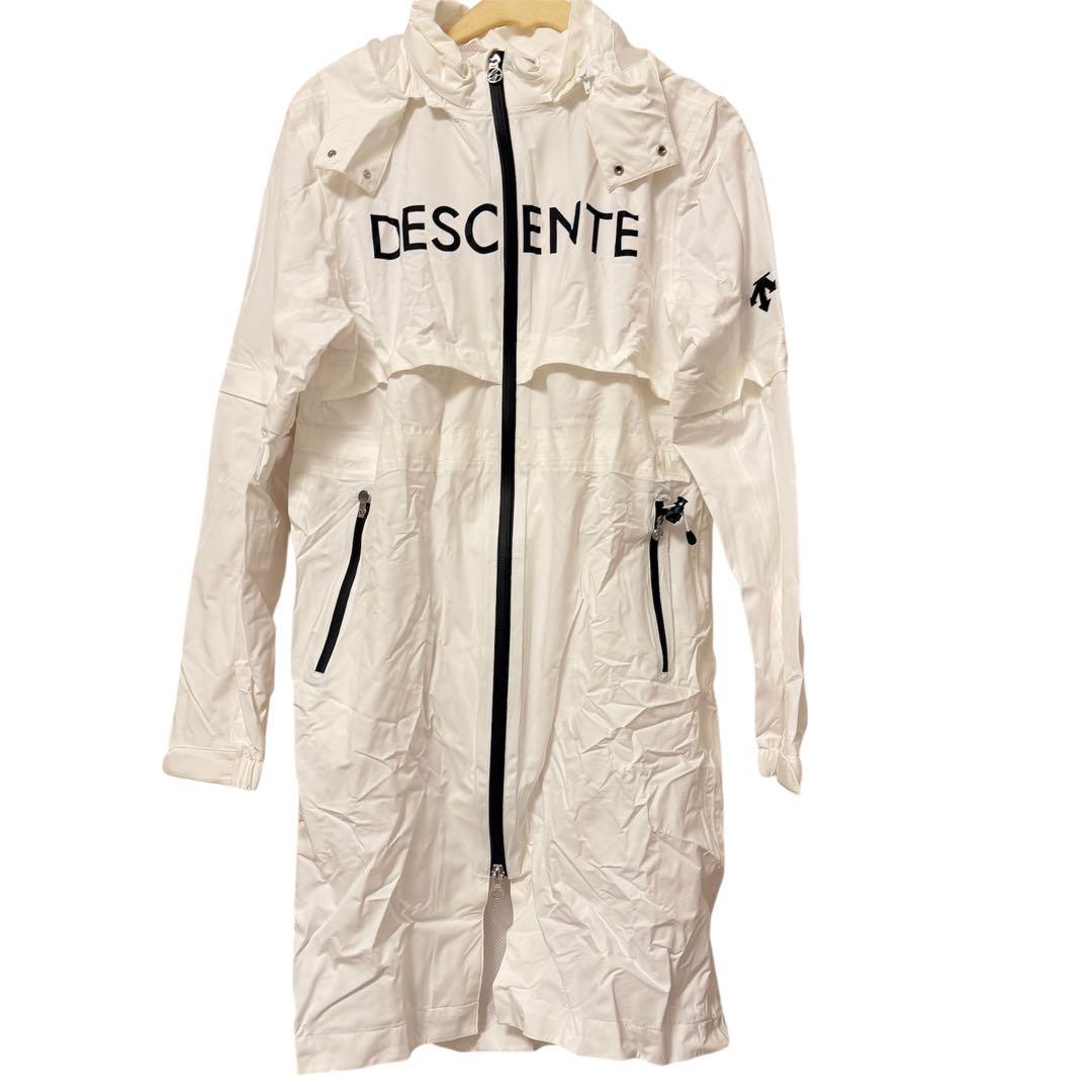 DESCENTE デサントゴルフ　レディース レインコート ホワイト　S