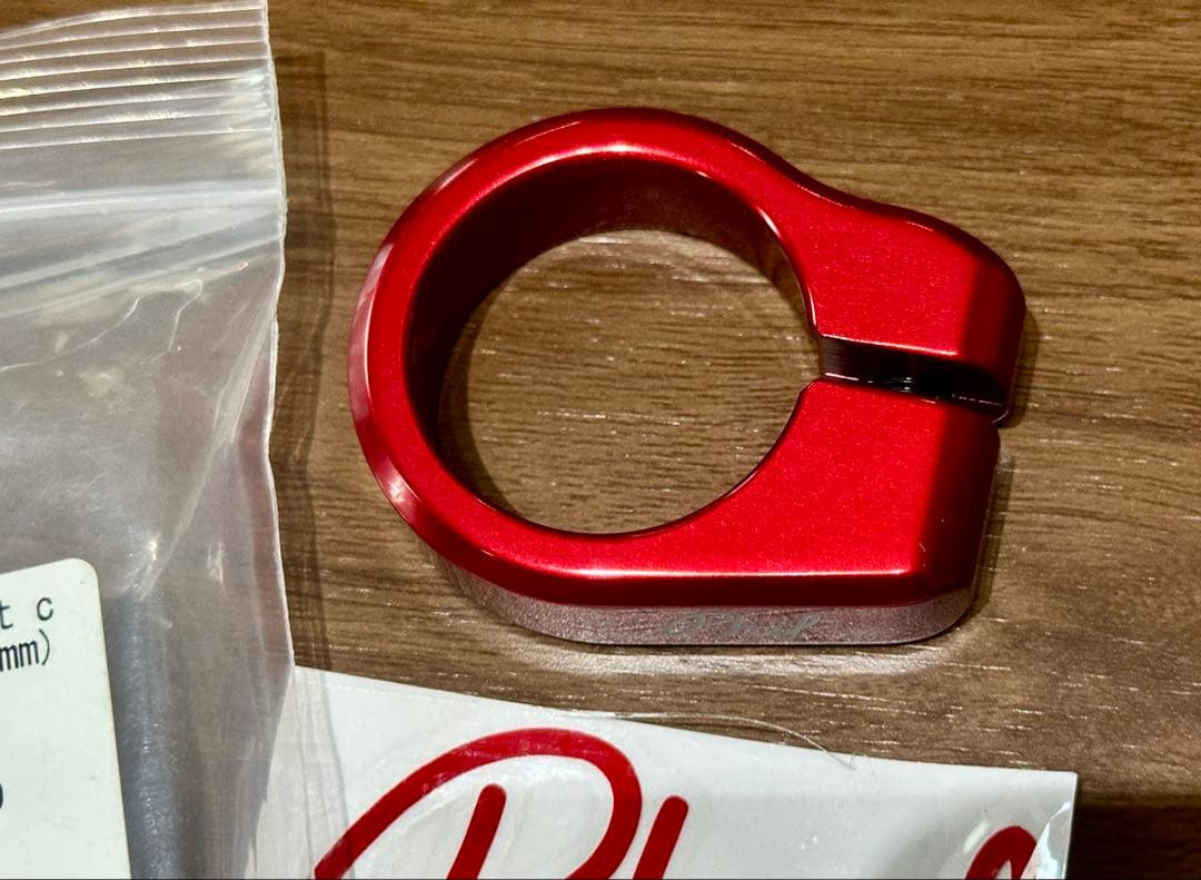 Phil Wood フィルウッド シートポストクランプ 31.8mm レッド