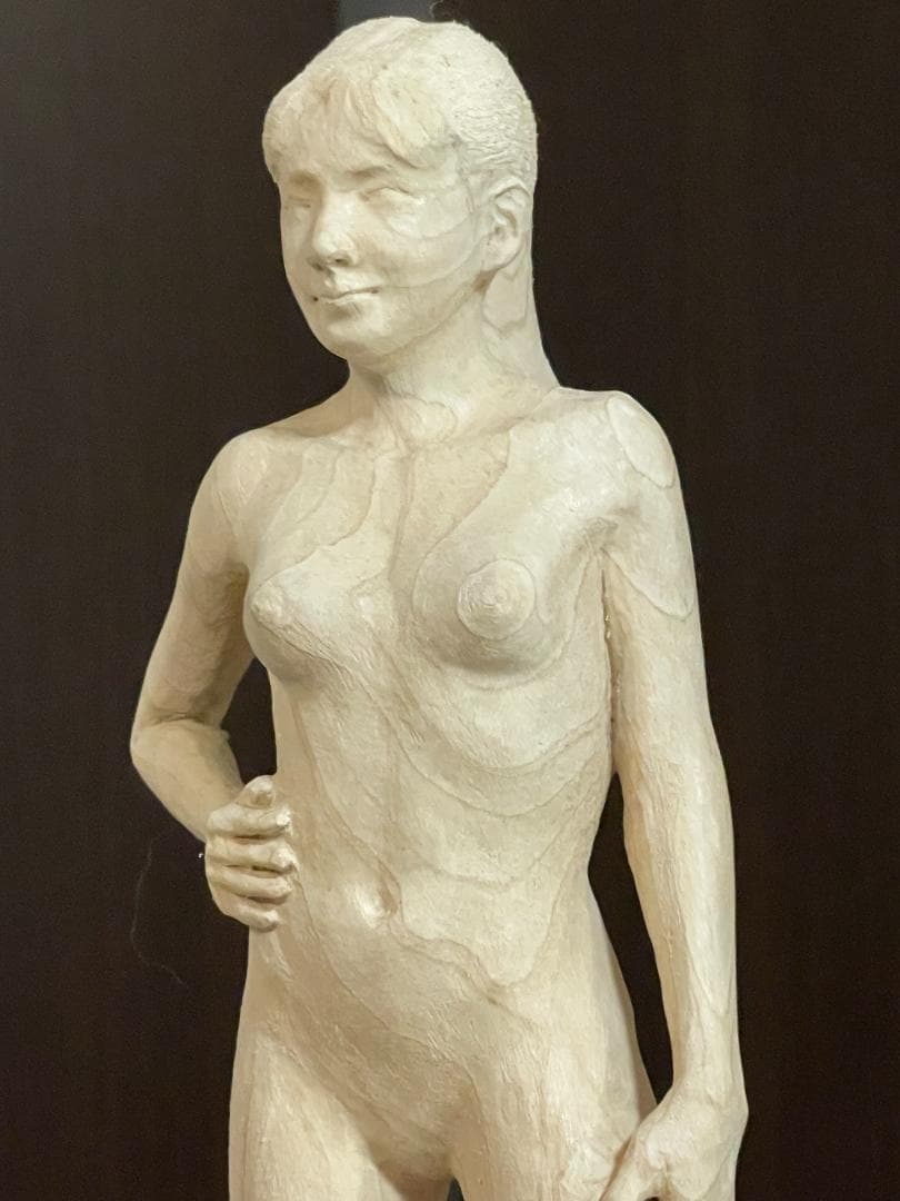 木彫　女性像B　全高３２㎝
