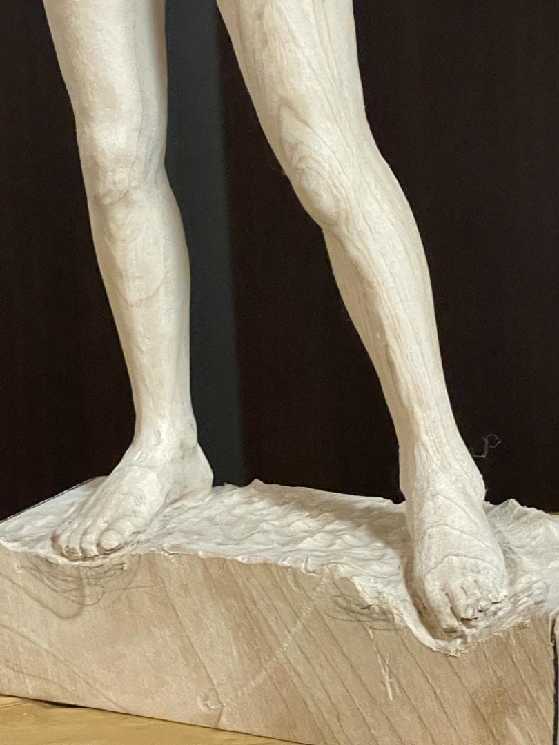 木彫　女性像B　全高３２㎝