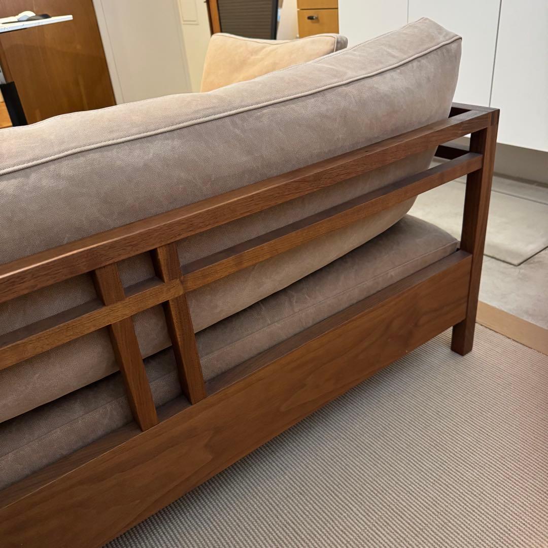 広松木工 リポーゾソファ／ベージュ2人掛けソファ