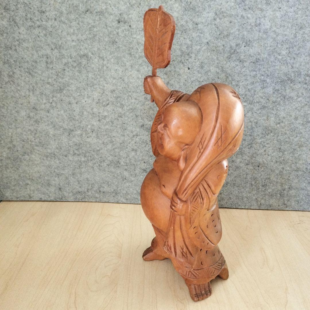 七福神　大黒様　布袋様　 木彫　置物　2体セット