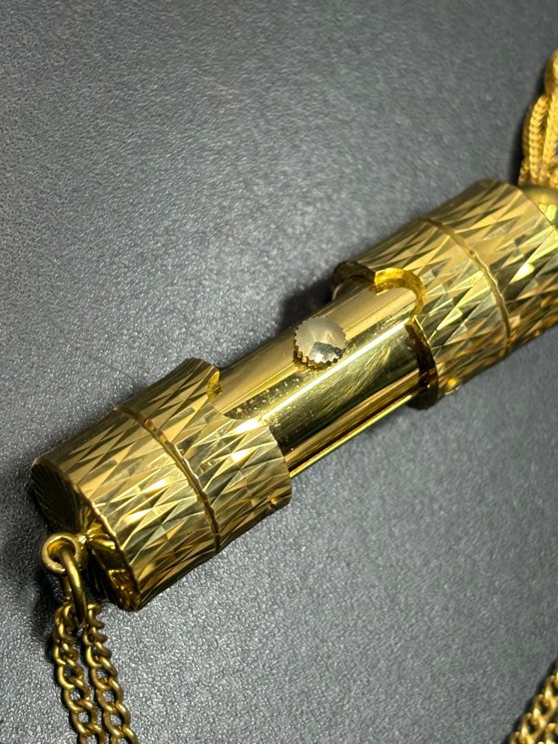 【稼働品】スイス製 デルマ ネジまき式 ネックレス時計 アクセサリー Delma