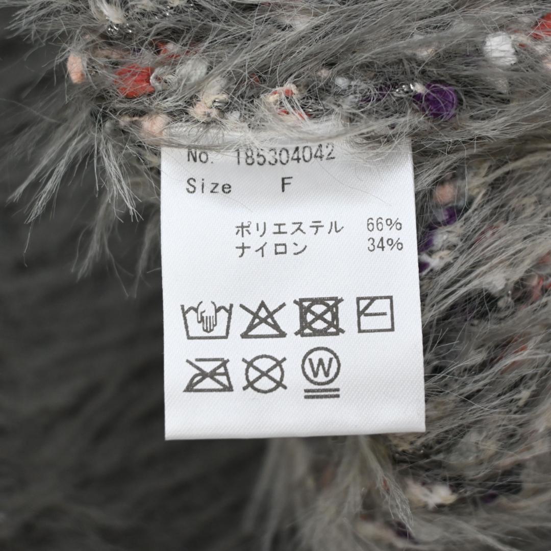 □ 47890★年 定価3.5万 コエル 花柄ビジューシャギーカーディガン