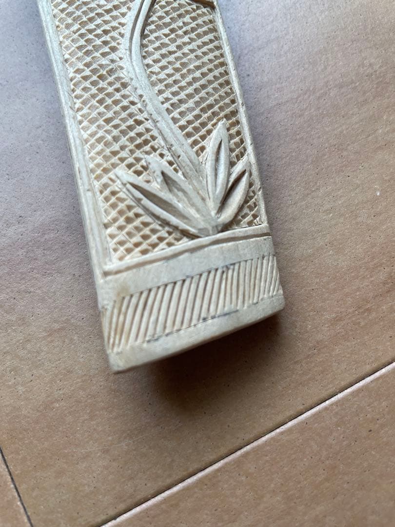 あやか【アイヌ】マキリ　レアな熊の彫刻デザイン入り