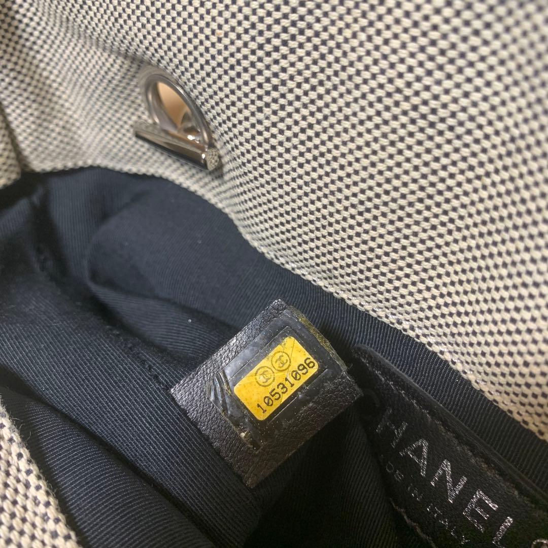 CHANEL シャネル カメリア NO5 チョコバー チェーントート グレー