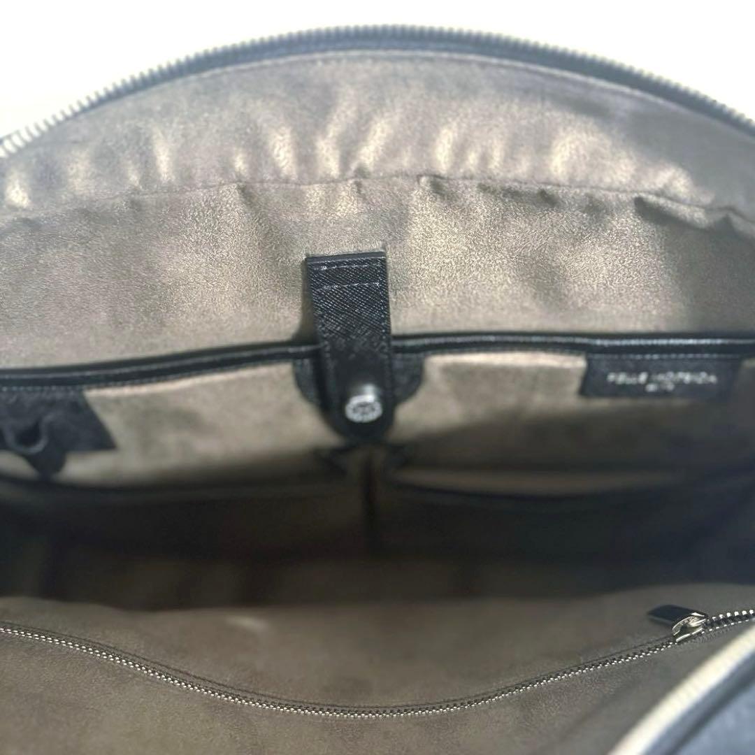 ほぼ未使用　PELLE MORBIDA ブリーフケース　キャタピーノ　ブラック