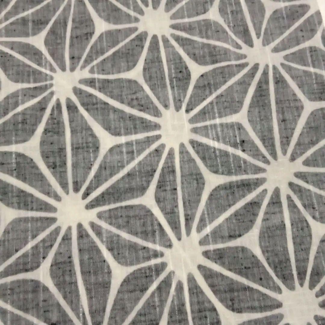 【未着用】竺仙紬ゆかた（変わり麻の葉）