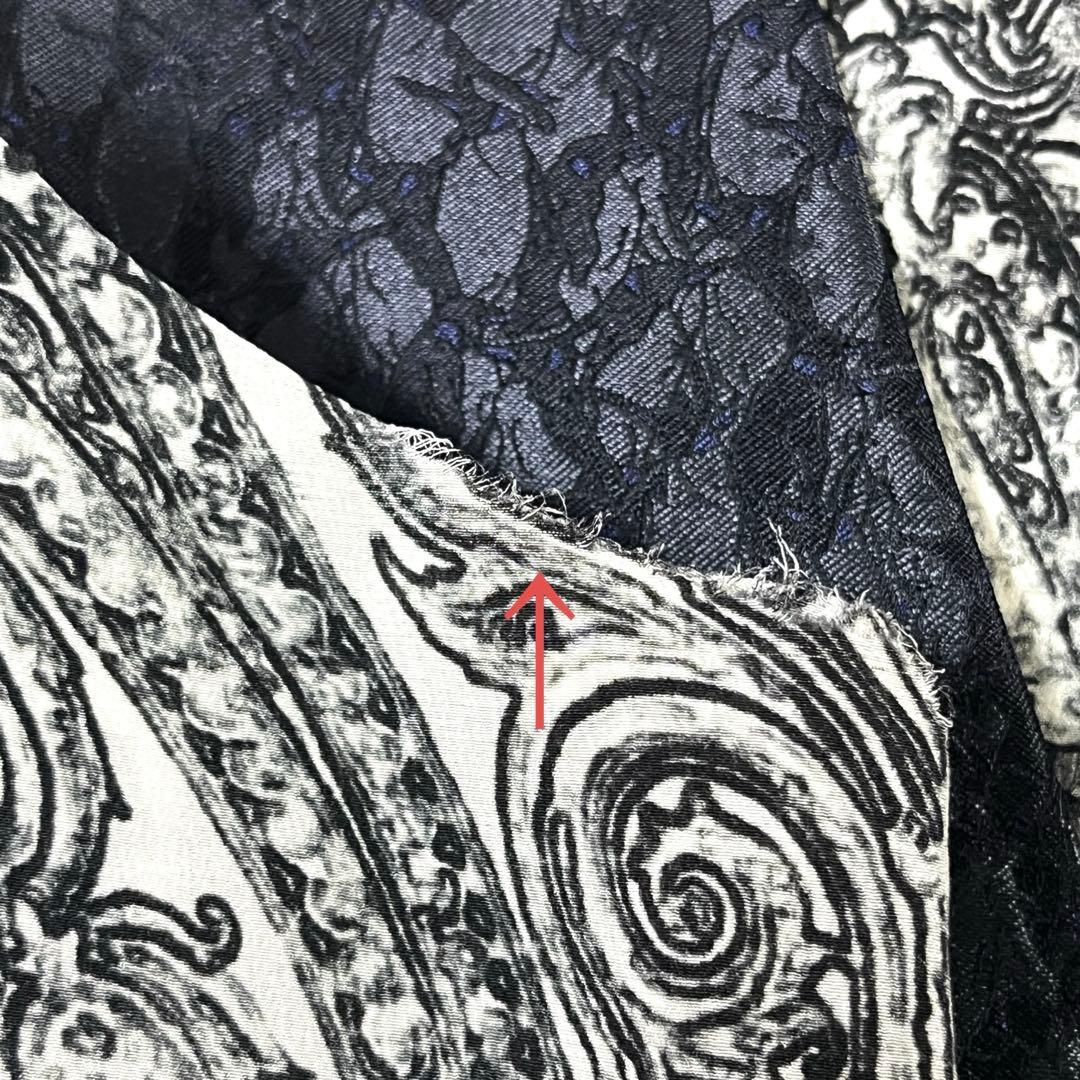 【希少】ETRO エトロ　ベスト ジレ 50 コウモリ　シルク　ダークネイビー