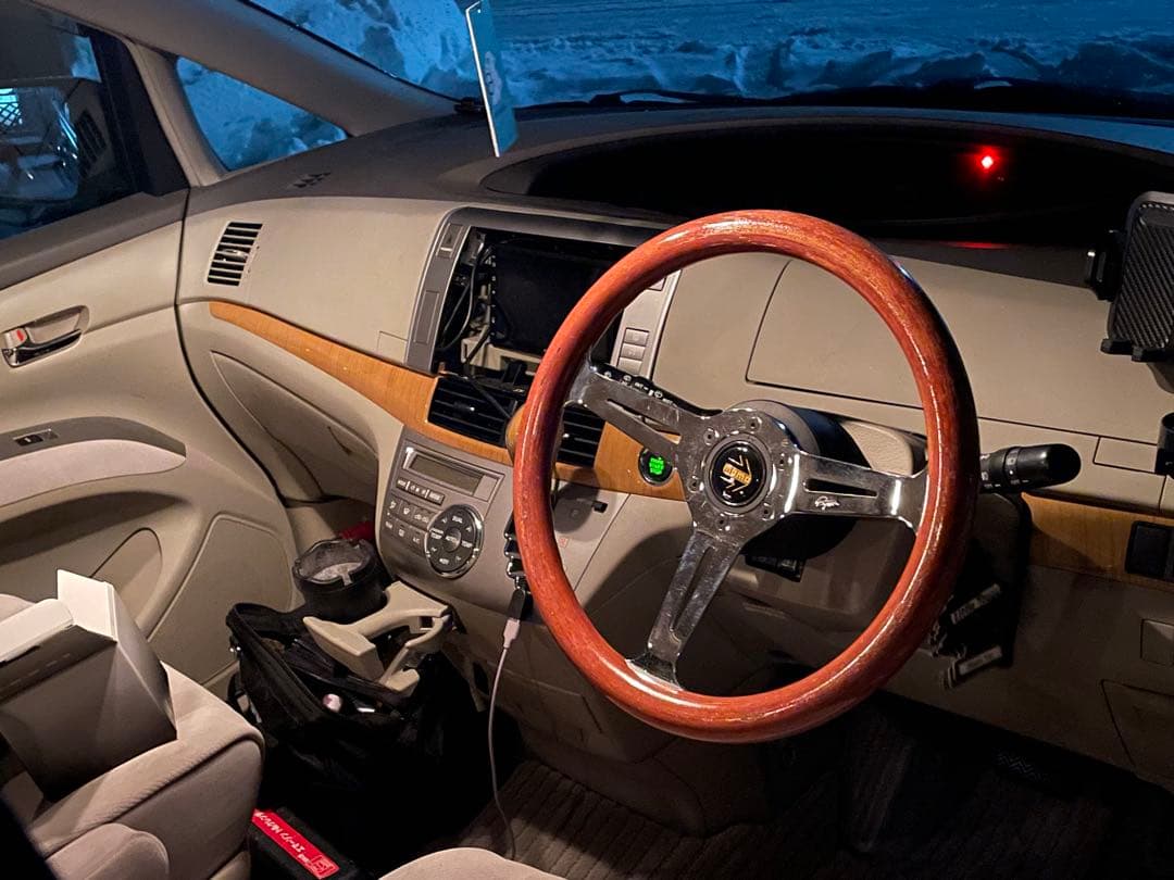 Payton ペイトン 汎用 ウッド ステアリング ハンドル 35cm