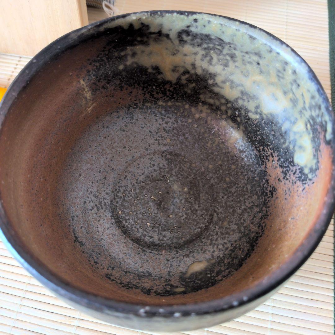 【名工・小西陶古】備前焼 抹茶茶碗 茶盌 共箱　　ｂ0121