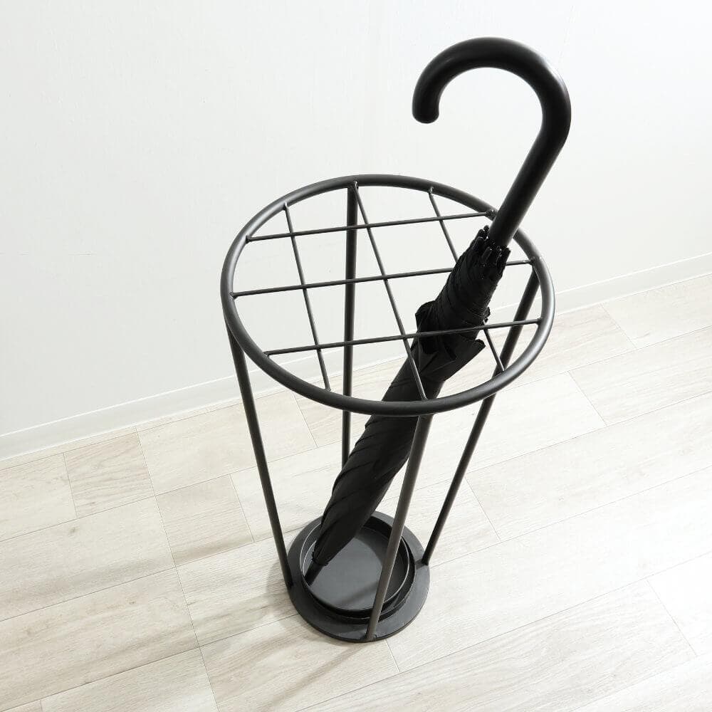 ★アンティーク調 アイアン傘立 アンブレラスタンド 丸型 玄関収納 インテリア