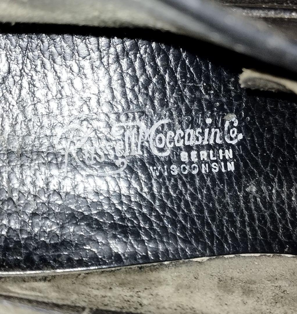 ラッセルモカシン◇ブラック◇7E◇格安出品