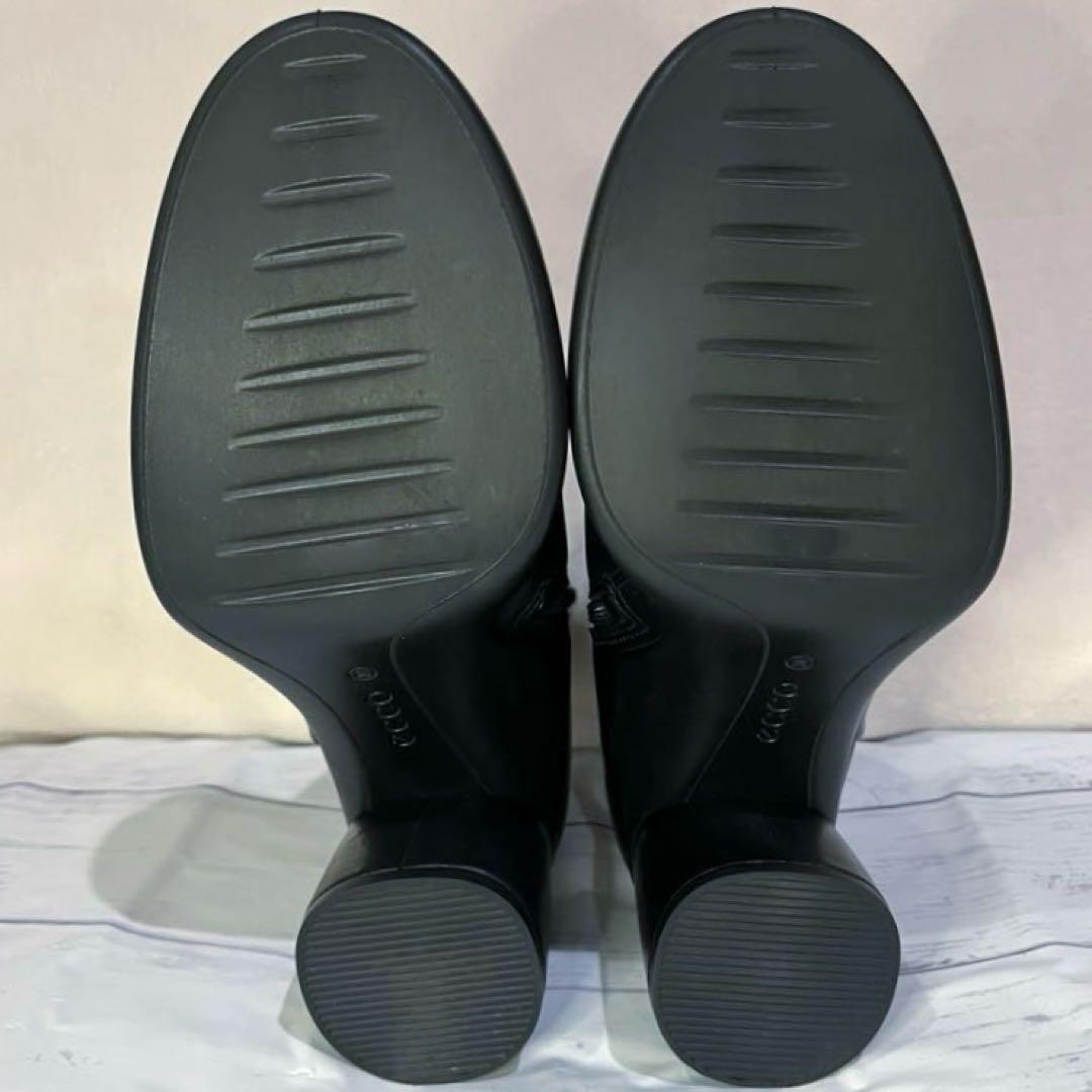 ECCOレザーミッドカットブーツ Sculpted Lx 55 ブラック レザー