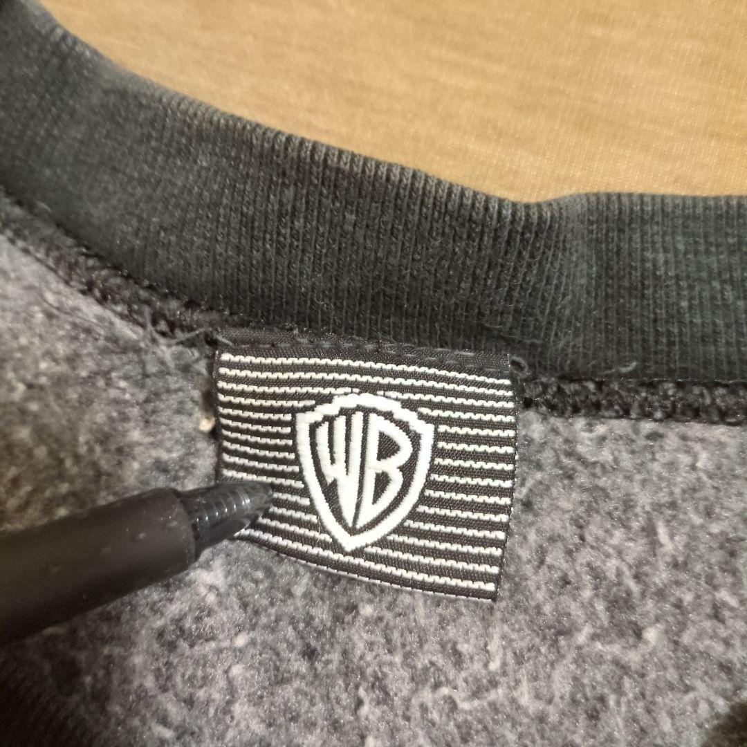 90s USA製 スウェット ワーナーブラザース ブラックフェード