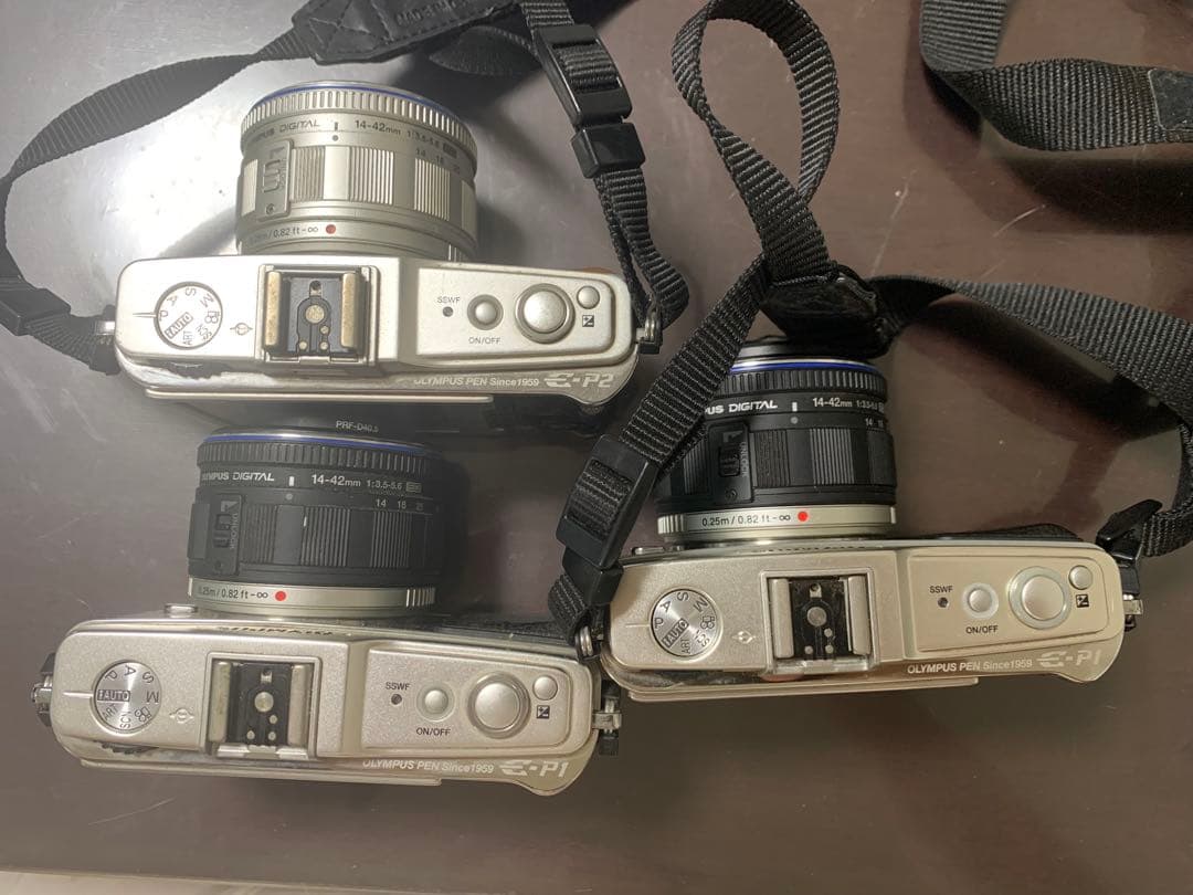ジャンク　olympus pen e-p1 2台　ep-2 1台