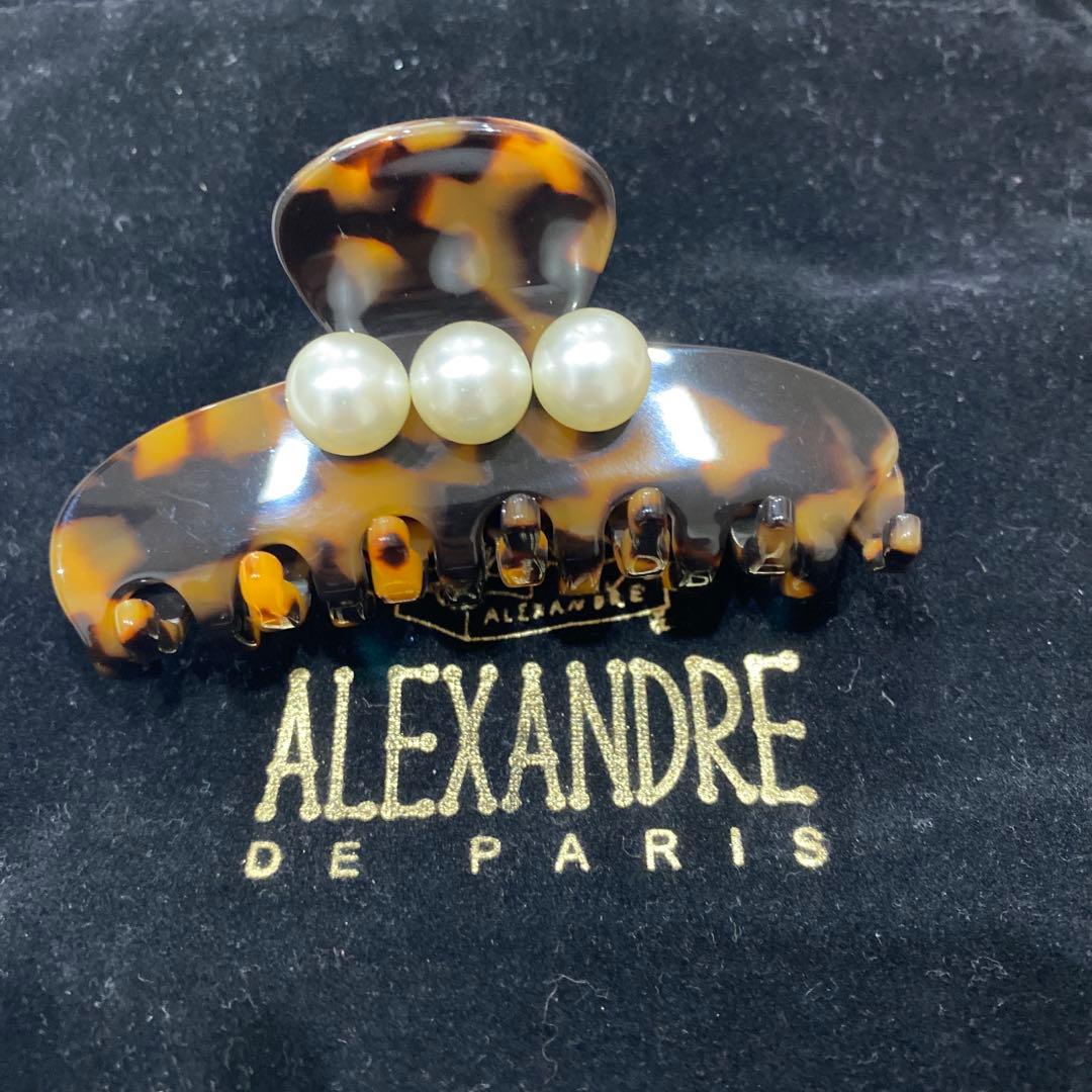 新品アレクサンドルドゥパリ ヘアクリップ タイムレス　Mべっ甲