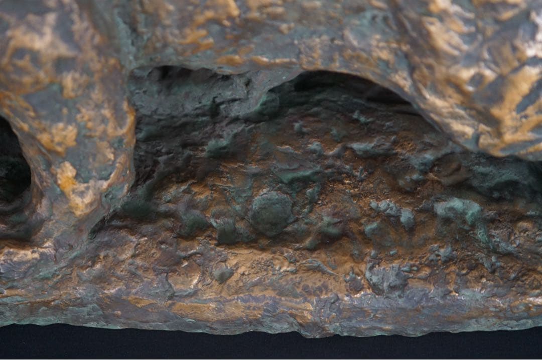 彫刻家 北村西望 作 ブロンズ『猛虎』超大型 1974年作 大理石台付 巨匠