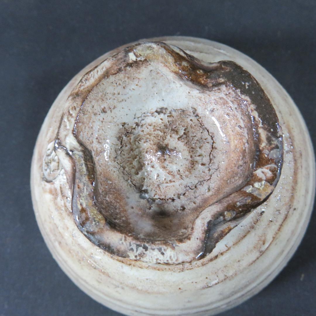 茶碗 萩焼 十三代 新庄寒山 宗家 木箱 共箱 抹茶碗 茶器 茶道具