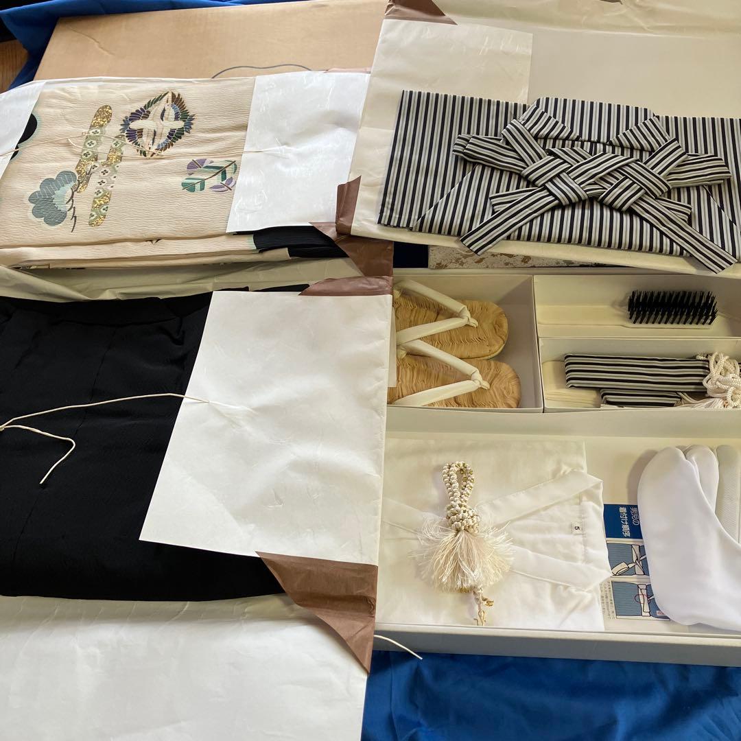 七五三 着物セット 黒色 草履付き　男の子