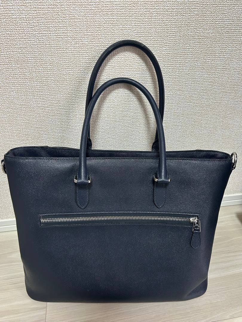 COACH コーチ ベケット ビジネス トート　ネイビー
