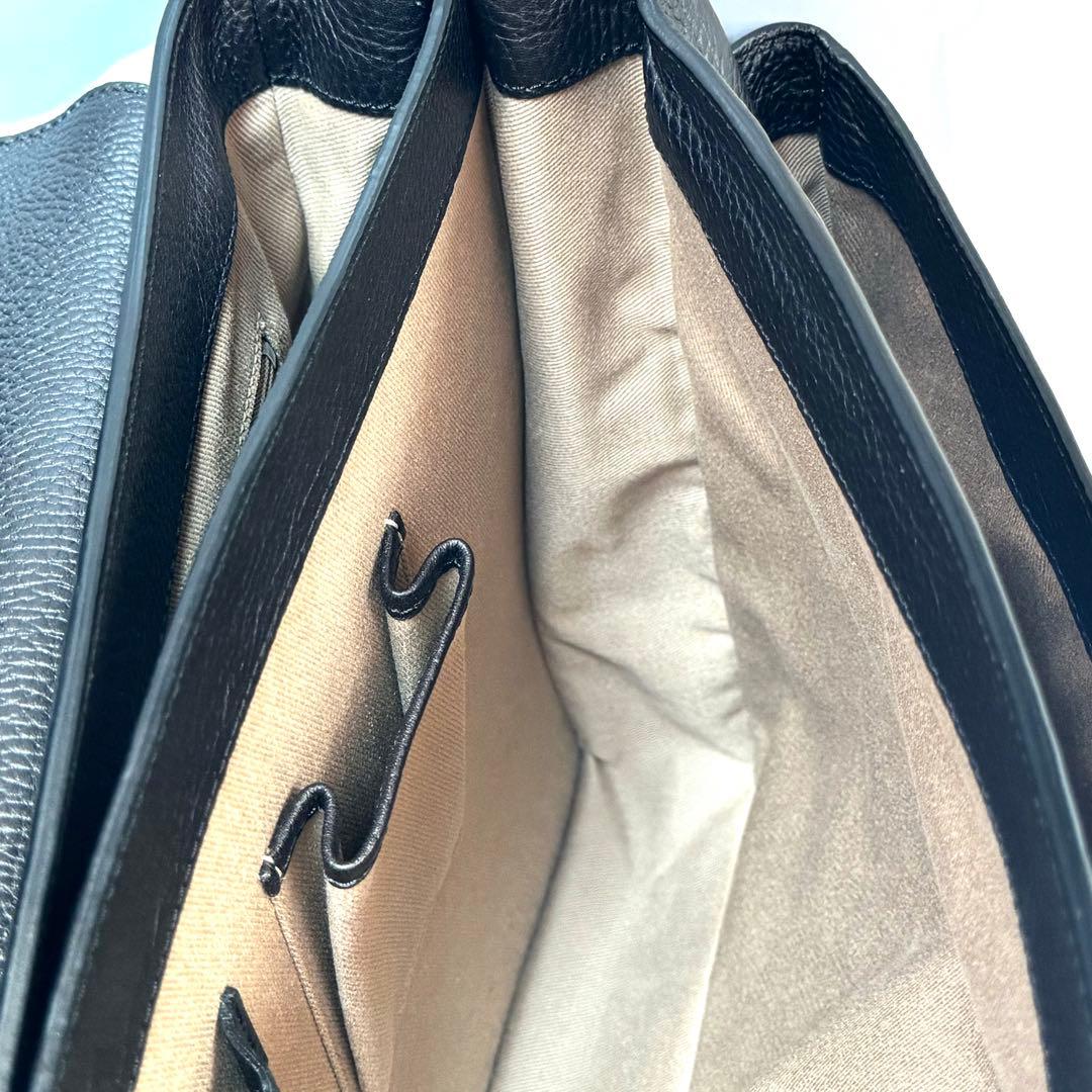 【値引不可】カルティエ　サントス　ビジネスバッグ　レザー　ダークブラウン