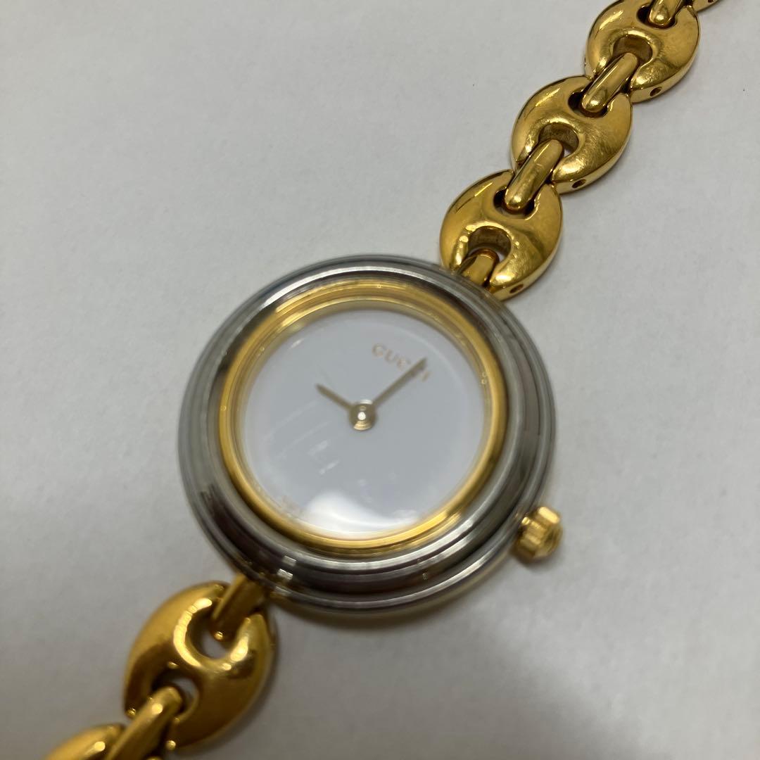 メ19 【GUCCI】　チェンジベゼル　レディース腕時計