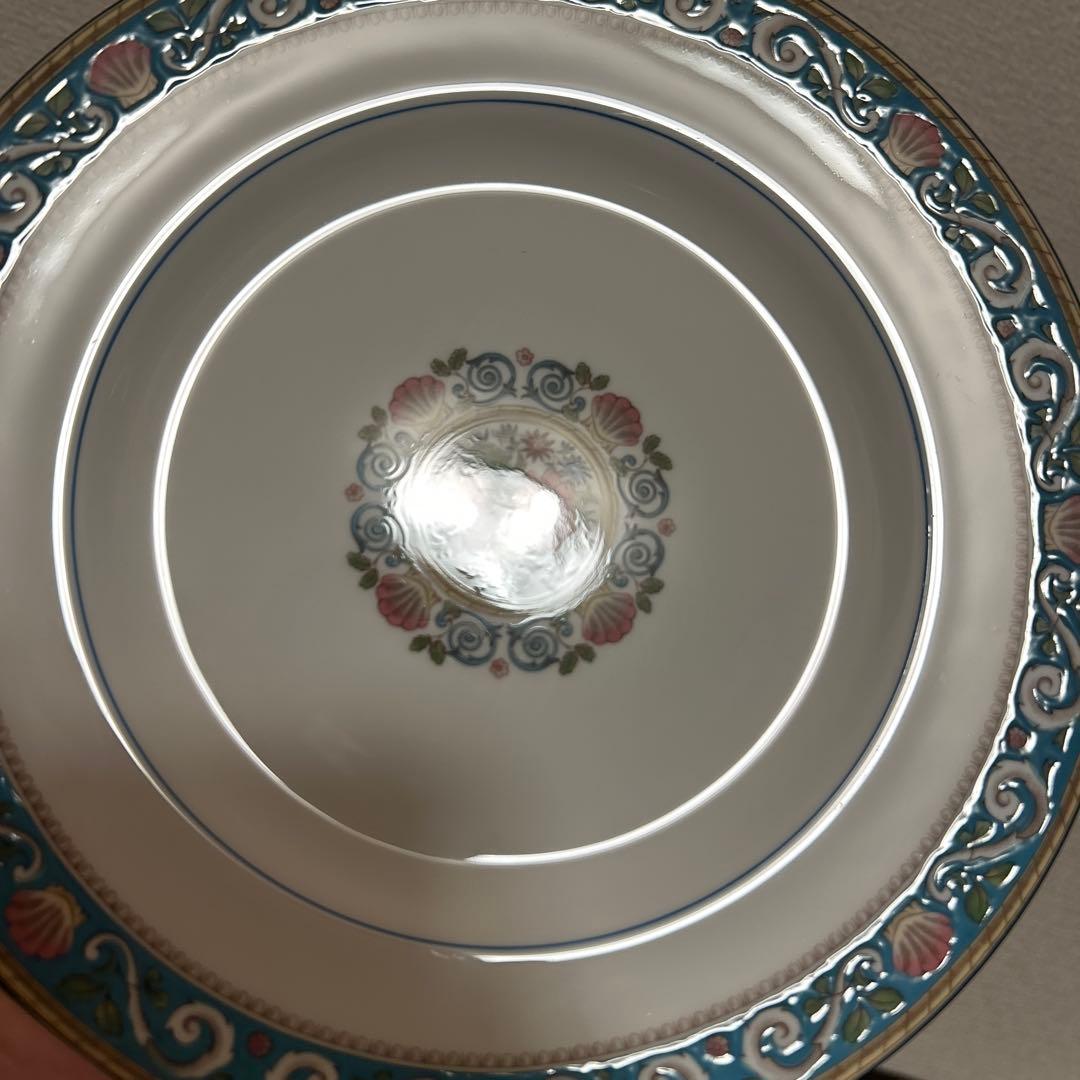 ウェッジウッド　ラニーミード　ターコイズ　デザートプレート　20.5cm