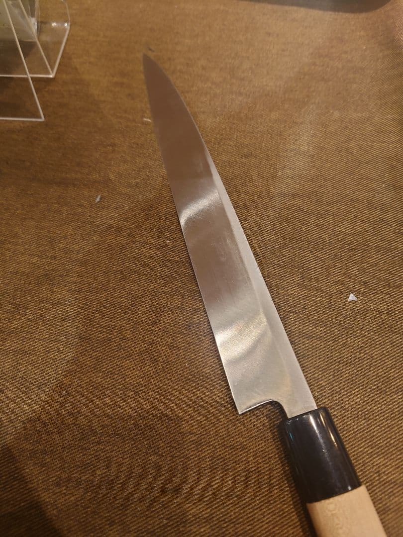 長尾刃物製作所 宏元作 柳刃包丁 230mm 刺身包丁 未使用品 天味寿楽