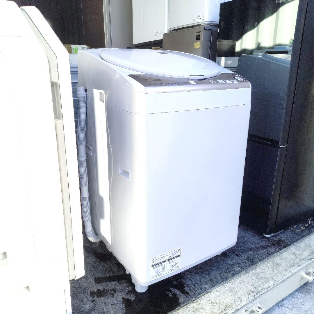 運搬取付無料！純正　SHARP　電気洗濯乾燥機！完動品・超美品！
